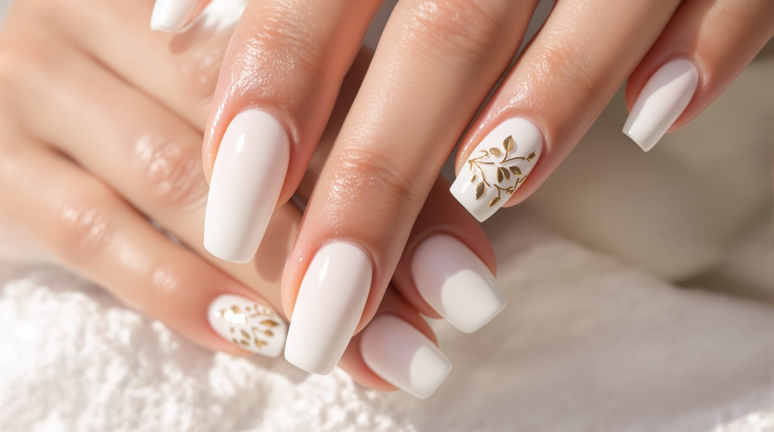uñas blancas