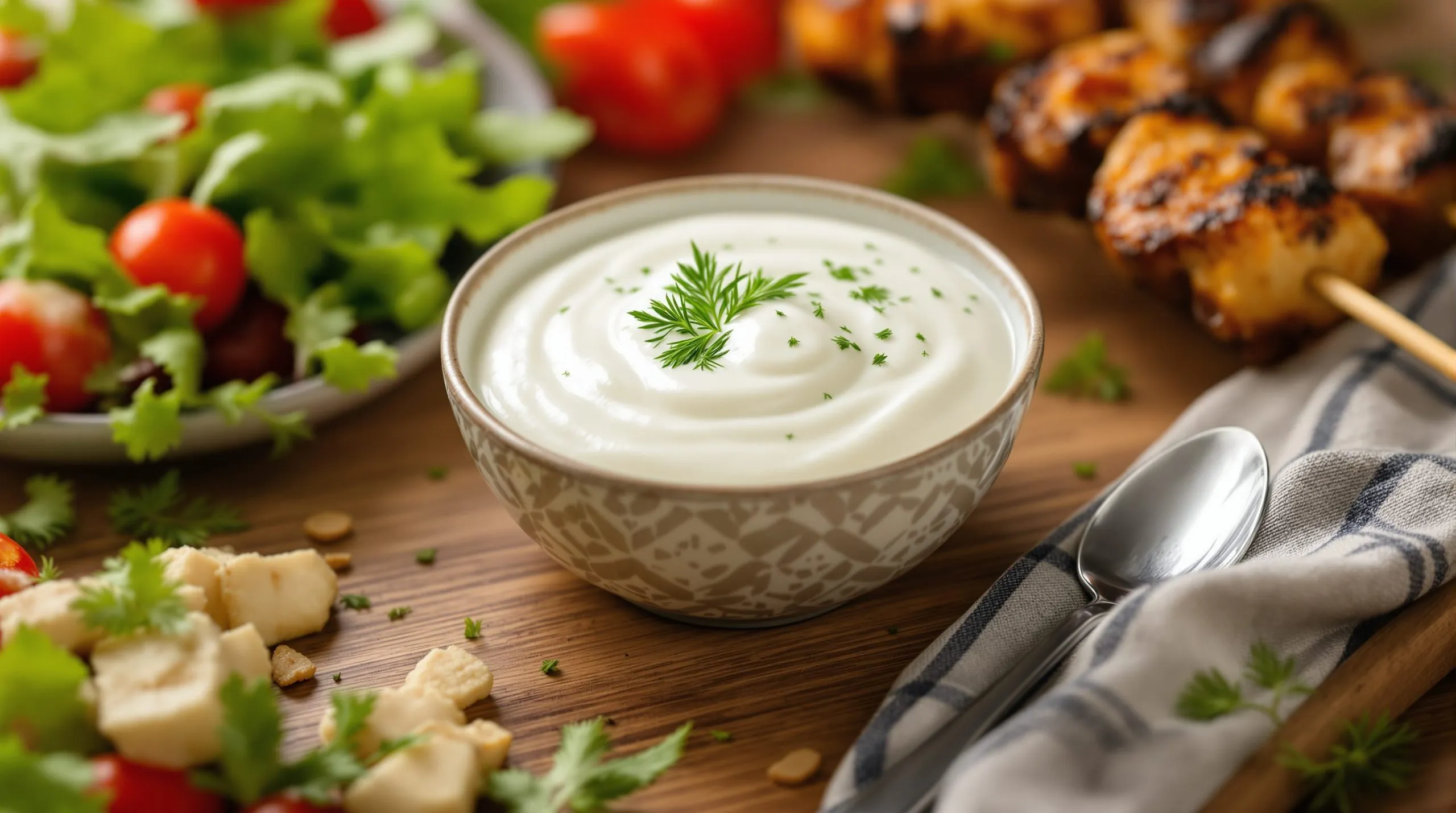 salsa de yogur