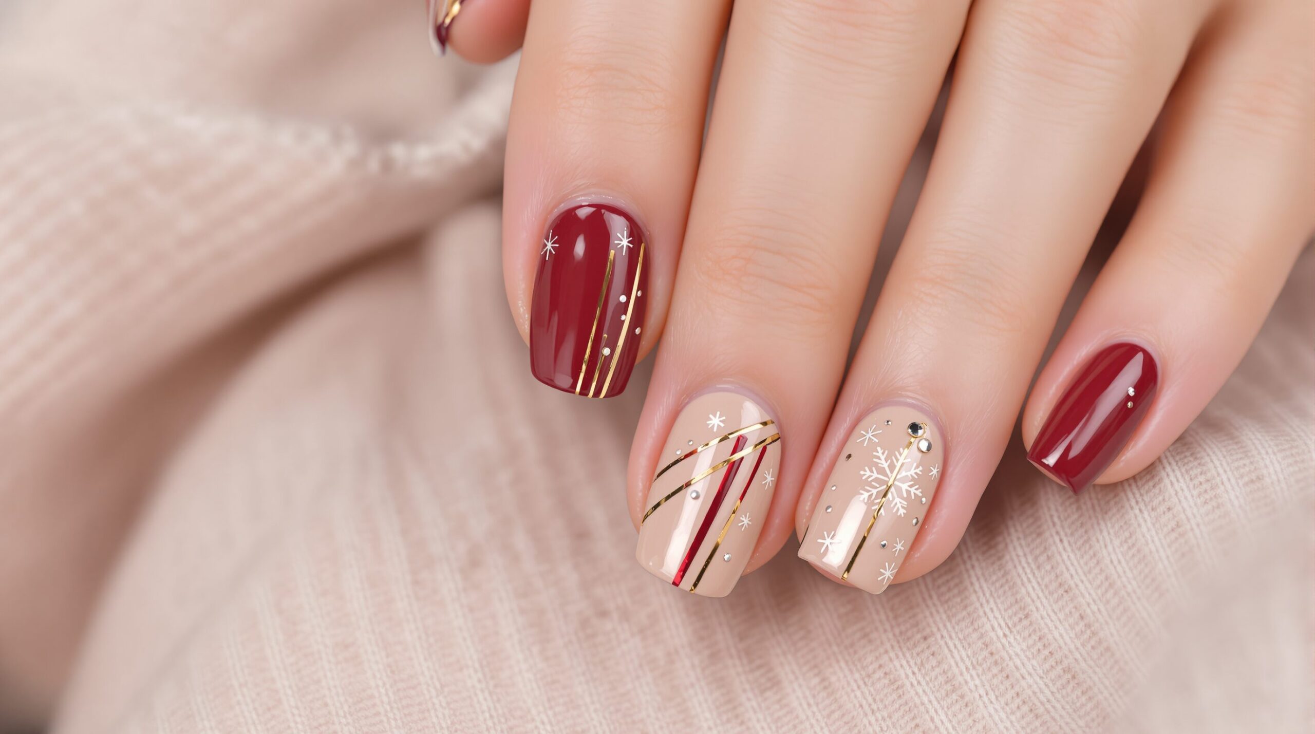 uñas navidad elegantes
