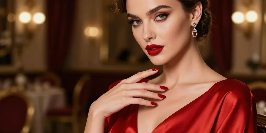 Manicura Para Vestido Rojo: Las 10 Combinaciones Más Elegantes Para El Evento